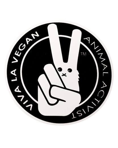 Vinyl Vegan Sticker - VLV Animal Activist