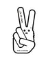 Vinyl Vegan Sticker - VLV Signature Finger Bunny
