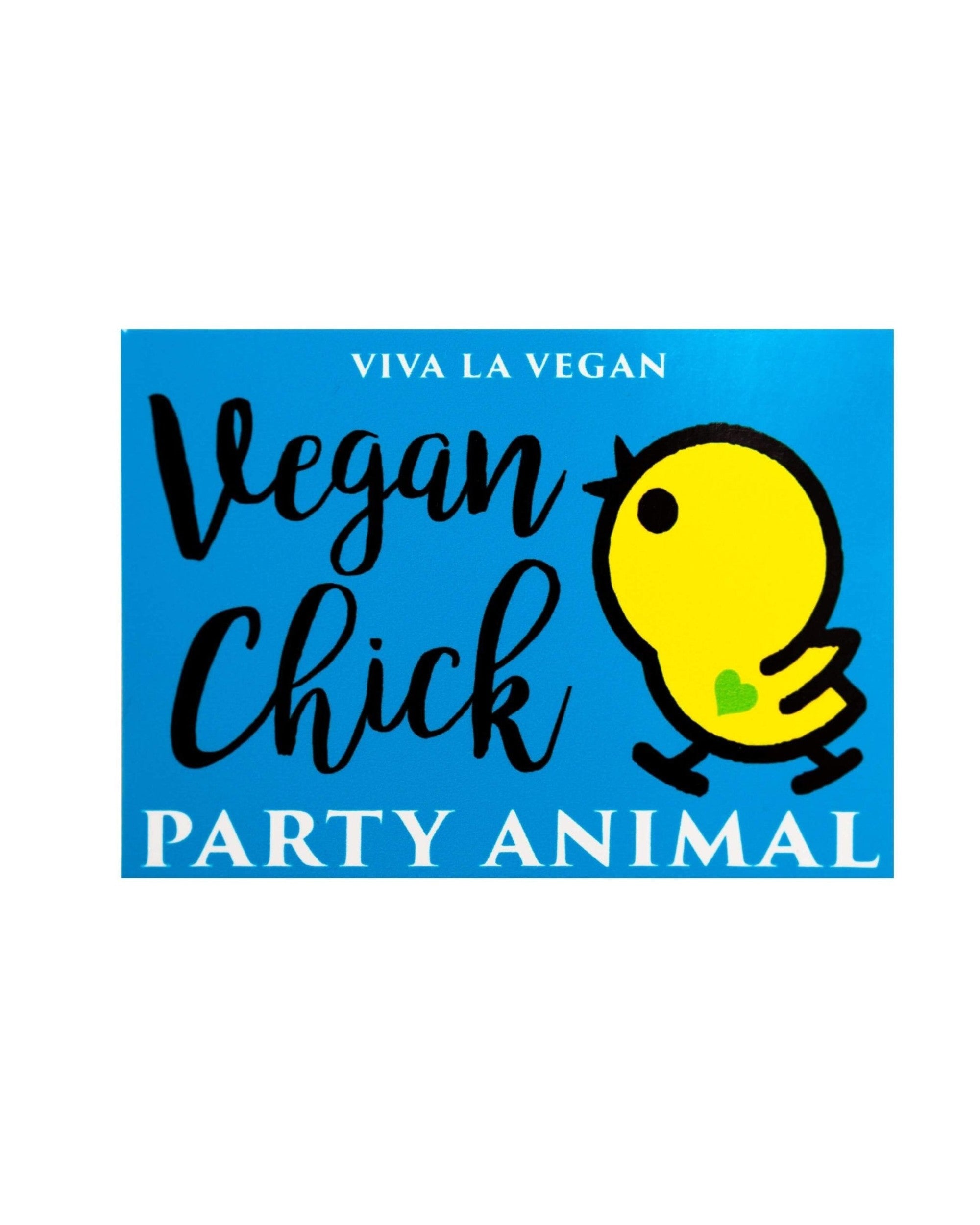 Window Cling - Vegan Chick 10 x 7 cm