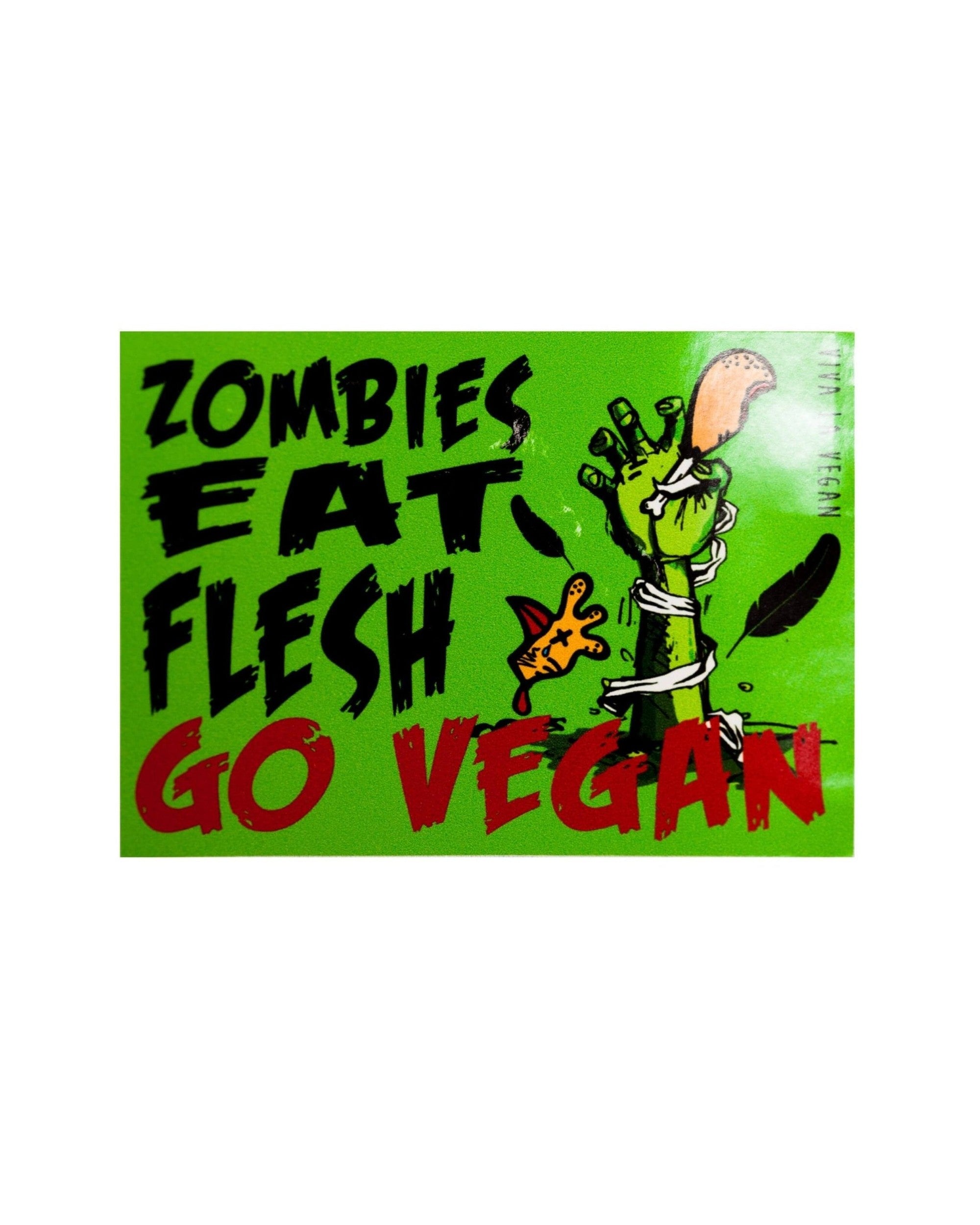 Window Sticker- Zombies Eat Flesh 10 x 7 cm