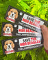 Fan of 3 Save The MBR Beagles Window Clings . Fundraising for camp beagle. by Viva La Vegan