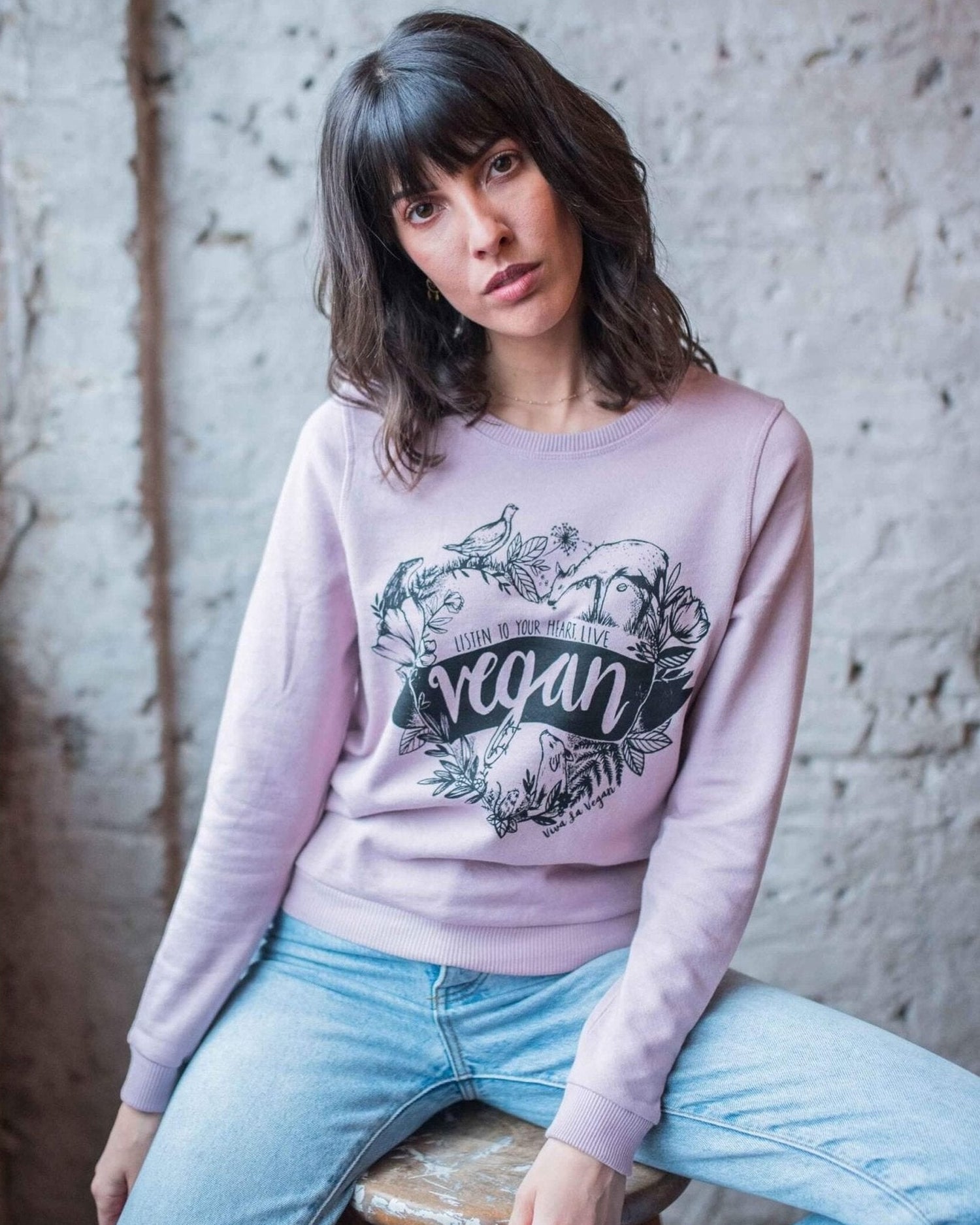 dear animals boxy sweatshirt