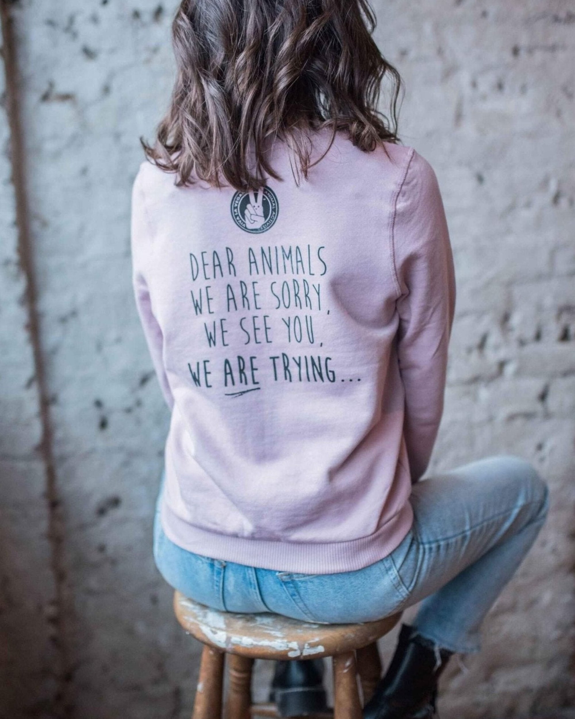 dear animals vegan sweatshirt