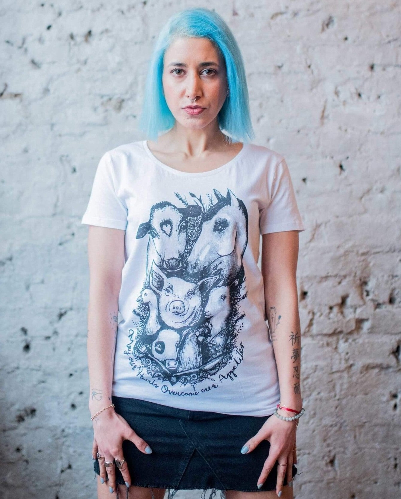 may our hearts vegan t shirt