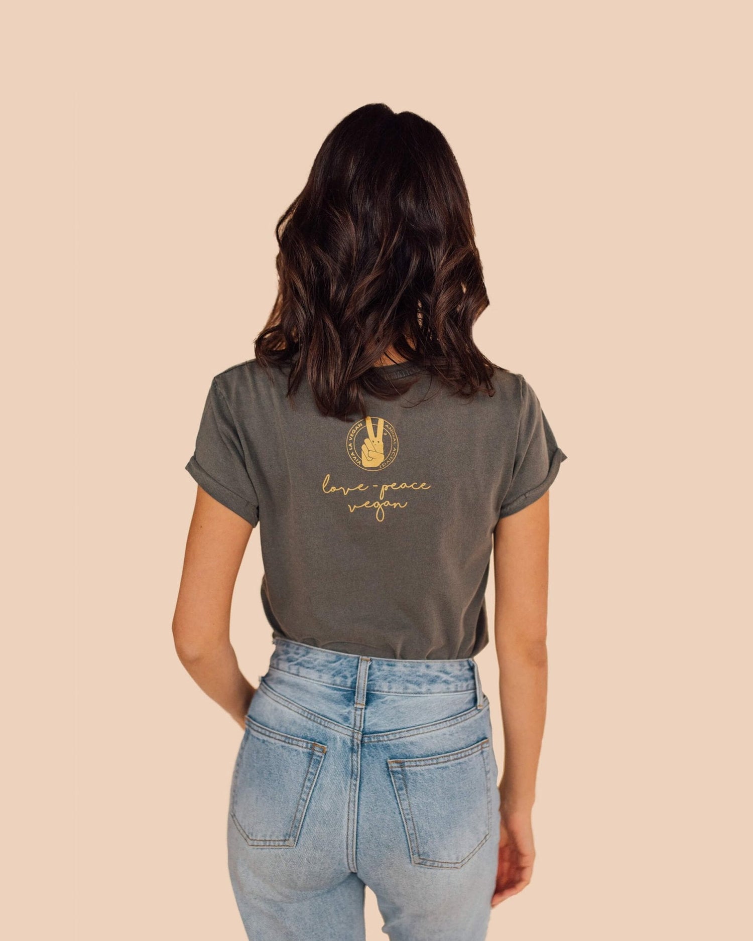 love peace vegan t shirt