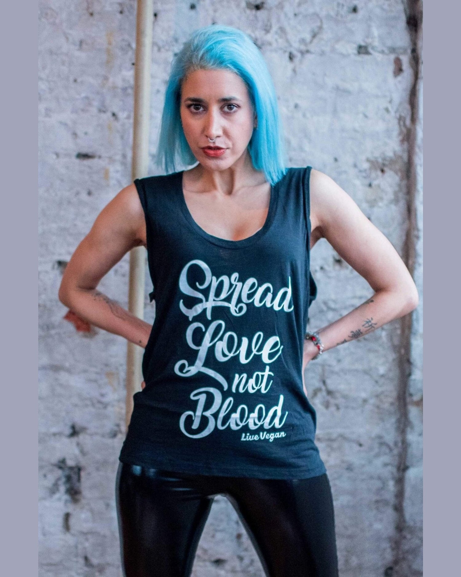 spread love not blood vest